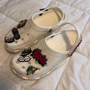 Ruby Rose white crocs